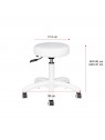 Cosmetic stool AM-303-2 white