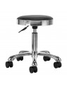 Cosmetic stool M-1639 silver and black