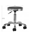 Cosmetic stool M-1639 silver and black