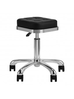 Cosmetic stool M-1645 silver and black