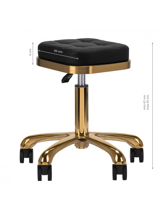 Kozmetikai szék M-1645 arany fekete
