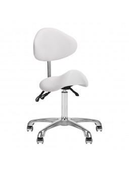 Taboret kosmetyczny 1004 Giovanni biały