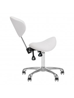 Taboret kosmetyczny 1004 Giovanni biały