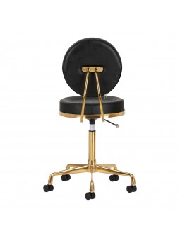 H5 cosmetic stool, gold, black