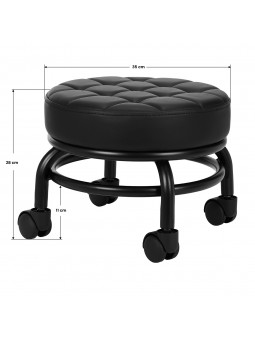 H-13 cosmetic pedicure stool, black