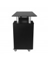 Glass 317 cosmetic desk, black