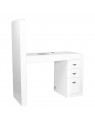 Cosmetic desk 310 with cassette absorber, white, left