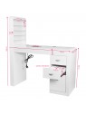 Cosmetic desk 310 with cassette absorber, white, left