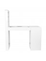 Cosmetic desk 310 with cassette absorber, white, right