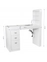 Cosmetic desk 310 with cassette absorber, white, right