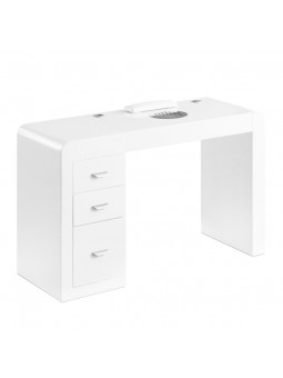 Cosmetic desk 312 with cassette absorber, white, right