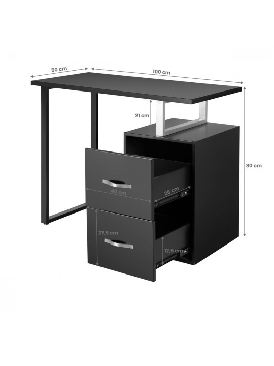 YR-005 Kosmetikschreibtisch, schwarz