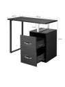 YR-005 cosmetic desk, black