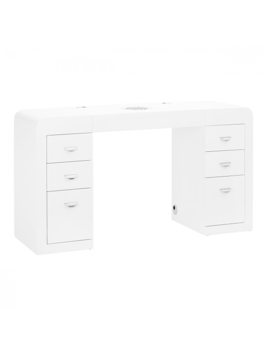 Cosmetic desk 314 with a white cassette absorber