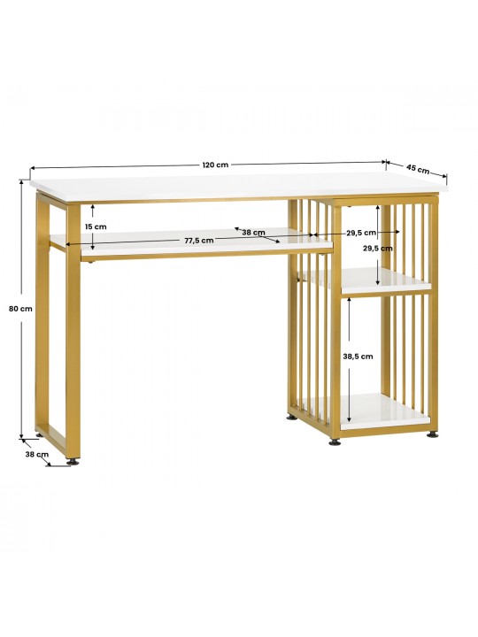 Cosmetic desk MT-305g white