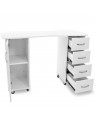 2027 BP white desk with two cabinets