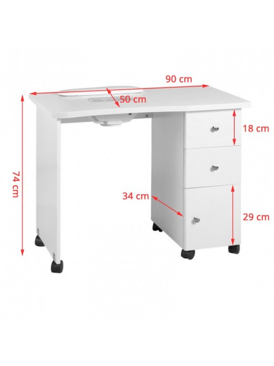 Wood desk with absorber 011B