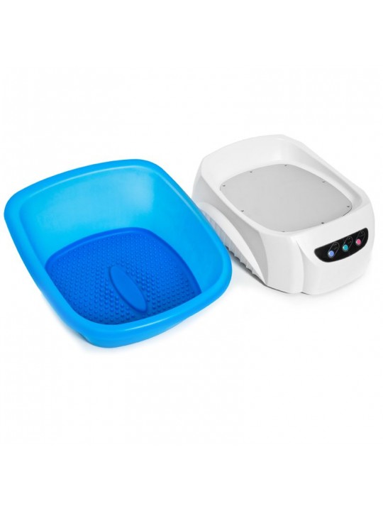 Azzurro shower tray with massager