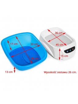 Brodzik Azzurro z masażerem