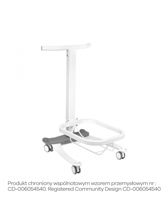 Comfort pedicure tray on wheels with Lift function