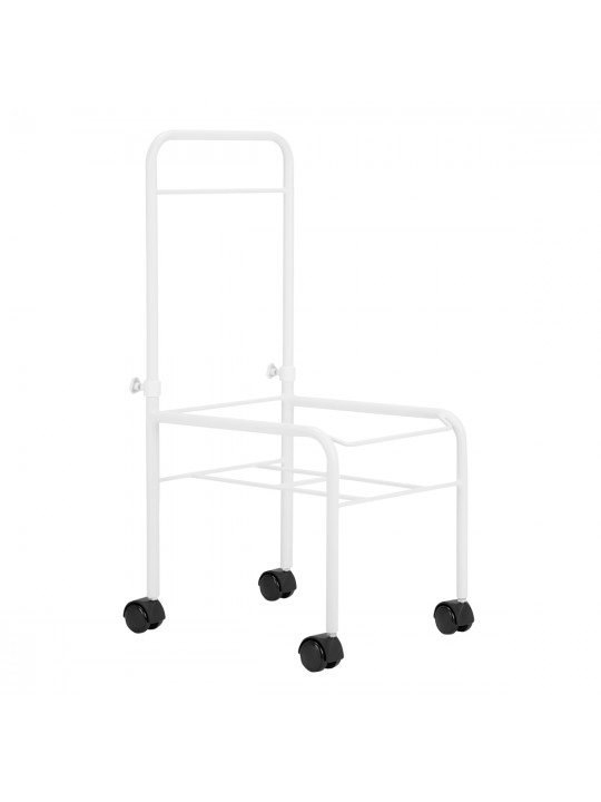 White pedicure tray on wheels