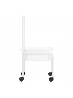 Brodzik do pedicure na kółkach biały