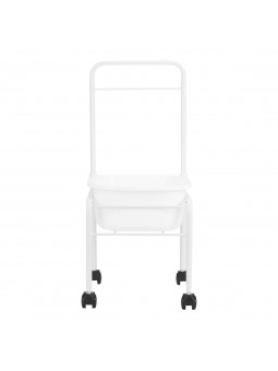 Brodzik do pedicure na kółkach biały