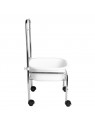 Set of pedicure tray on wheels, chrome + foot massager, massager with maintaining temperature. AM-506A