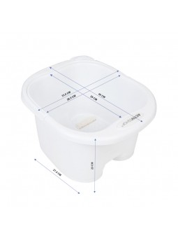 Bílá miska na pedikúru s válečky Activeshop