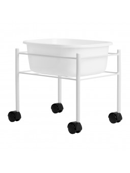 Bílý pedikérský podnos, rovný