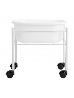 White pedicure tray, straight