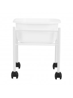 White pedicure tray, straight