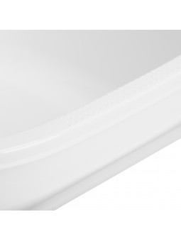 White pedicure tray, straight