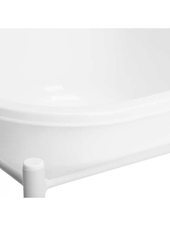 Simple white pedicure tray