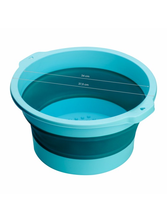 Foldable blue pedicure bowl