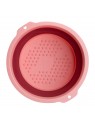 Рожева складна миска для педикюру