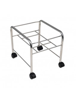 Пряма підставка для педикюру з хромованими колесами