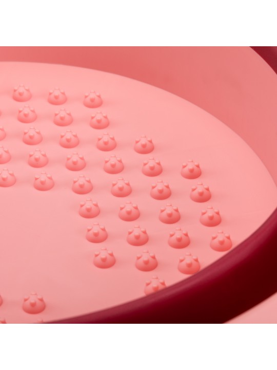 Pink foldable pedicure bowl