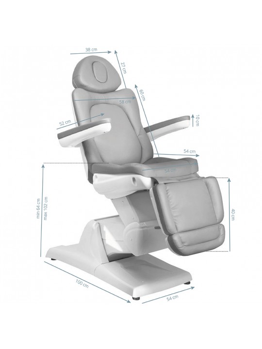 Electric beauty chair Azzurro 870 3 engine gray