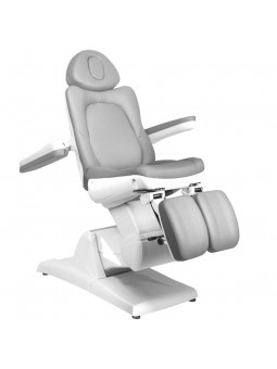 Fotel kosmetyczny elektr. Azzurro 870S pedi 3 siln. szary