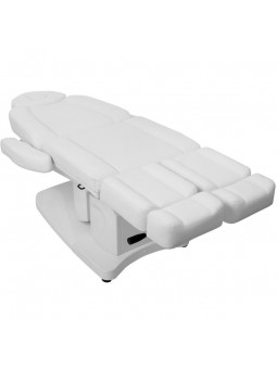 Fotel kosmetyczny elektr. Azzurro 708AS pedi 3 siln. biały