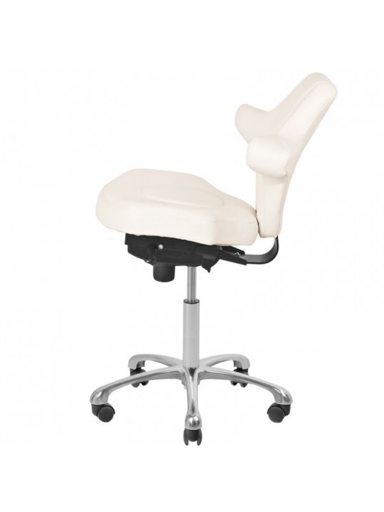 Krzesło kosmetyczne Azzurro Special 052 białe