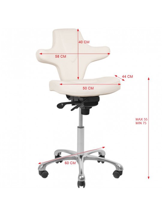 Azzurro Special 052 white beauty chair