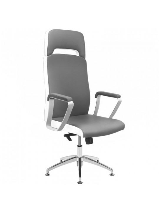 Rico A 1501-1 Косметичне крісло для педикюру та макіяжу сіро-біле