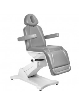 Fotel kosmetyczny elektr. Azzurro 869A obrotowy 4 siln. szary