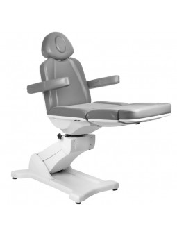 Elektrické kosmetické křeslo Azzurro 869A rotační 4 motory. šedá