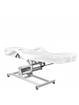 Fotel kosmetyczny elektr. Azzurro 673AS pedi 1 siln. biały