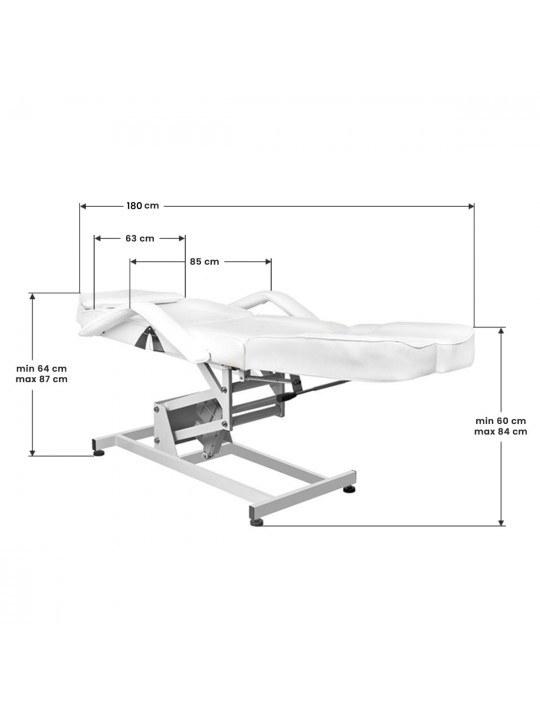 Scaun electric de frumusețe Motor Azzurro 673AS pedi 1 alb