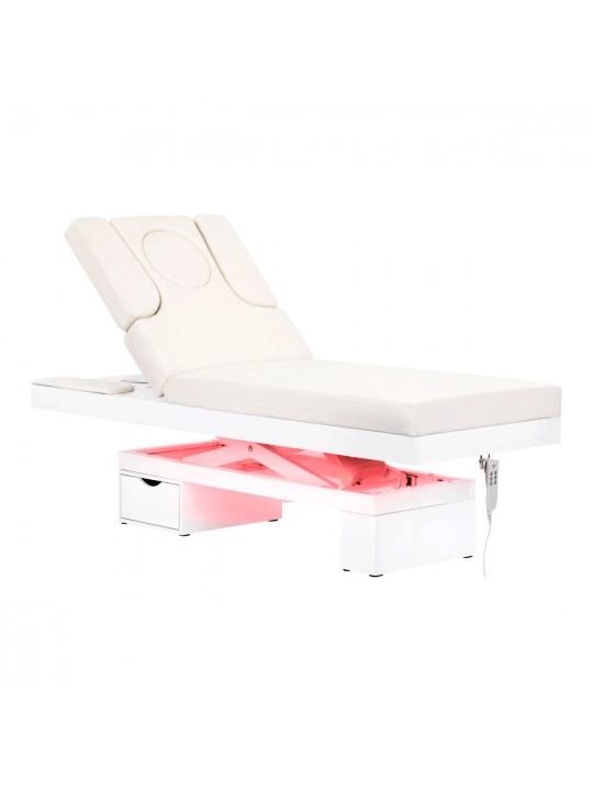 Spa beauty lounger Azzurro 815B, glowing white