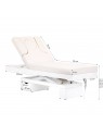 Spa beauty lounger Azzurro 815B, glowing white